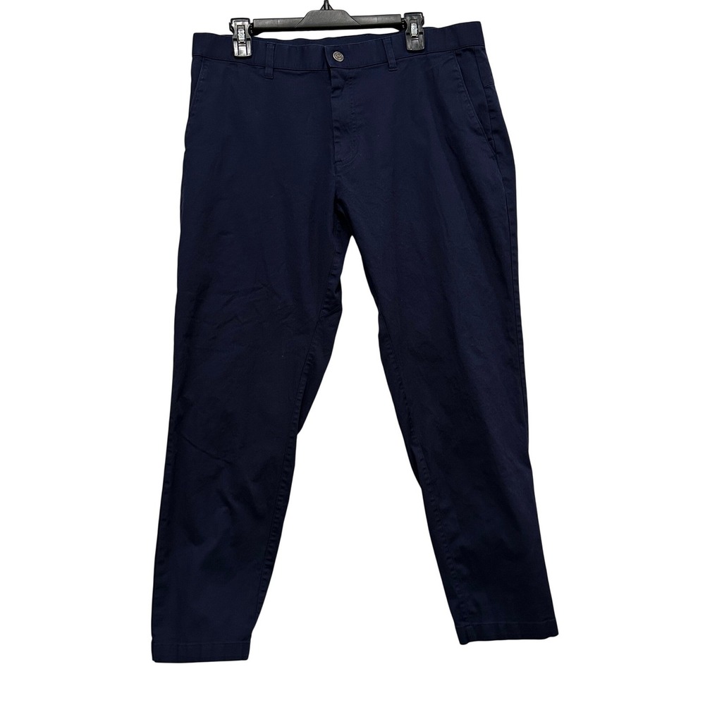 Fabletics The Don Trouser Slim Fit Mens Navy Chino Pants Size‎ 36x29